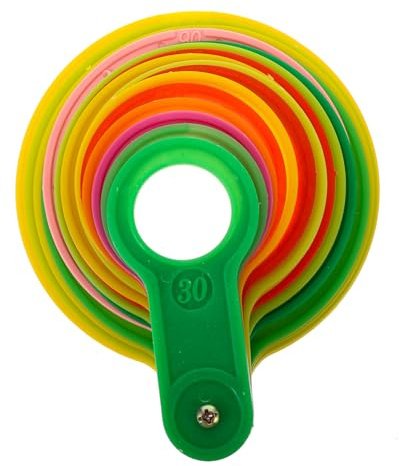 BESPORTBLE Juego de Medición de Diámetro para Frutas, 17 Piezas en Plástico, Adecuado para Granjas y Fruterías, Rango 30-110 MM, Clasificación por Tamaños