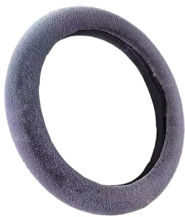 Uonguon Weicher Lenkradbezug, 26,7 cm (10,24 Zoll), Plüsch-Schutz, weicher Lenkradbezug, flauschig, für Herren und Mädchen, Automobil-Winter-Innenzubehör