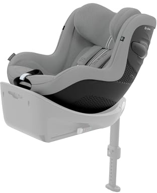 CYBEX Gold Kinder-Autositz Sirona G3 Plus, Ohne Base, Stone Grey | Ohne Base, ab ca. 3 Monaten bis 4 Jahre, max. 19 kg, 61 - 105 cm, 360-Grad-Drehmechanismus, integrierter Seitenaufprallschutz