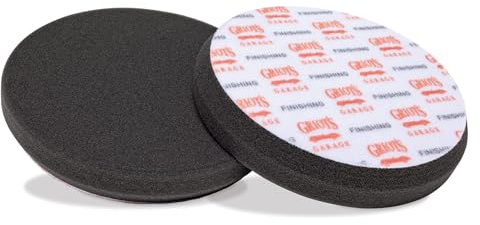 Griot's Garage 6.5 Black Foam Finishing Pads for Car Polishing and Detailing, Buffing Pads for Paint Correction and Sealant Application, 10619, Set of 2