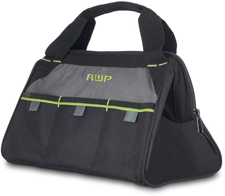 AWP 1L-20013-1 Borsa Porta Attrezzi con Cerniera da 33 cm, Nero, 13 inch