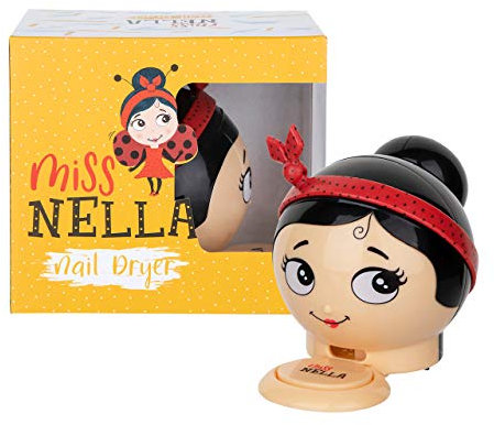 Miss Nella LADYBIRD Nageltrockner für Kinder. Der süße Pusteaffe verkürzt die Trockenzeit von Nagellack, Marienkäfer Nageltrockner