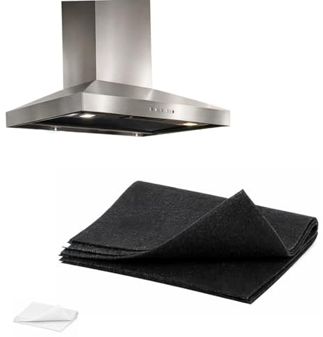 Virsus Filtro per cappa carboni attivi 1 pezzo aspirante universale, adatto a tutte le cappe da cucina, assorbe gli odori, antigrasso e vapore, misura 40x80cm