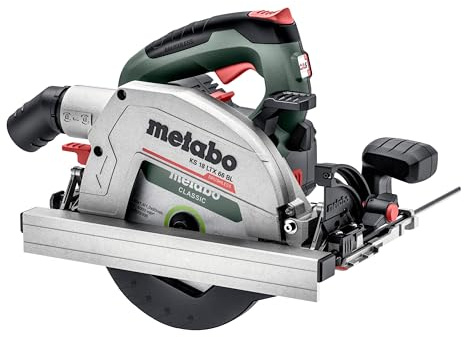METABO 611866810 - Sierra circular a batería 18V 2x LiHD 8,0Ah Li-Ion KS 18 LTX 66 BL con maletín MetaBox 340