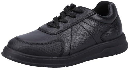 Hush Puppies Boy's Robert Senior School Uniform Shoe, Black, 7 UK