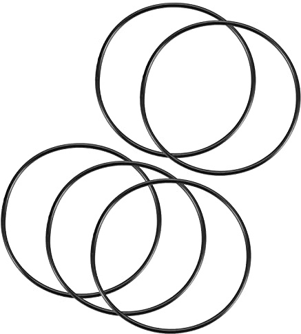 QUARKZMAN Nitrilkautschuk Gummidichtung Schwarz 32mm x 30mm x 1mm 5 Stücke | Runde Unterlegscheibe für Wasserhahn Klempner Reparatur Dichtung Verbindung