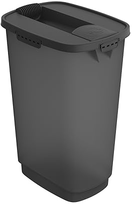 Rotho Mypet Cody Aufbewahrungsbox mit Deckel 50 L Futtereimer Anthrazit