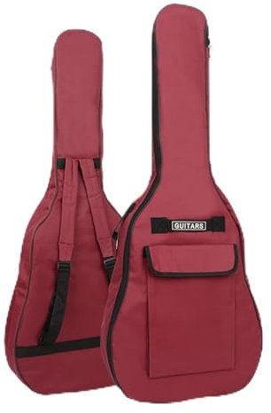 SerendipitousWhisper wasserdichte Gitarrentasche Akustikgitarrentasche Akustikgitarren-Gigbag Rucksack Tragetasche Abdeckung Oxford-Stoff für Akustikgitarre 40/41 Zoll