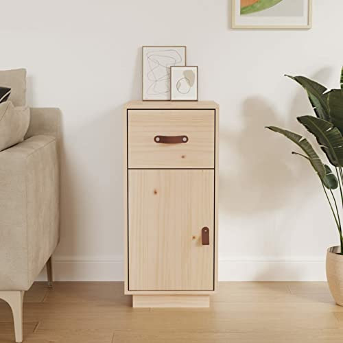 CIADAZ Sideboard, Kommode Schlafzimmer, Komodenschrank, Flur Möbel, Apothekerschrank, Wohnzimmerschrank, Flur Schrank, Beistellschrank, 34x40x75 cm Massivholz Kiefer