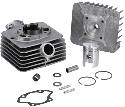 Set: Zylinder komplett mit Kolben und Zylinderkopf für S50 - Ø 40 mm, 50 cc