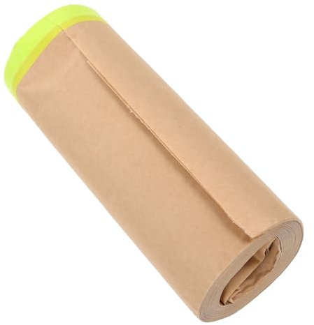 Lurrose Película De Enmascarar Papel Kraft Protección Para Pintura Decoración Hogar