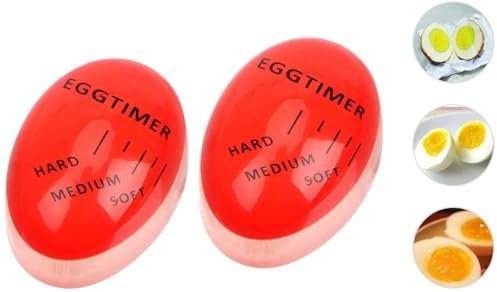 Temporizador de Huevos cocidos, con Pantalla, Duro/Mediano/Blando, infinitamente Reutilizable (2)