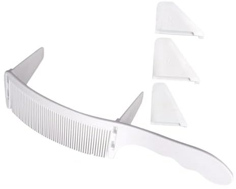FOMIYES Professional Barber Hair Comb Set Curved Styling Clipper Guides Adjustable Cutting Tool for Men Salon Hairdressing Safe Flat Design Detangling Haircut Aid