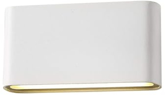 XXINLOOY Lampada da Parete LED Interni/Esterni Luce Alluminio 12W Moderno Lampada a Muro per Camera da Letto Scale Corridoio, 3 Modalità Luce(3000K/4500K/6000K) Impermeabile IP65 (Bianco)