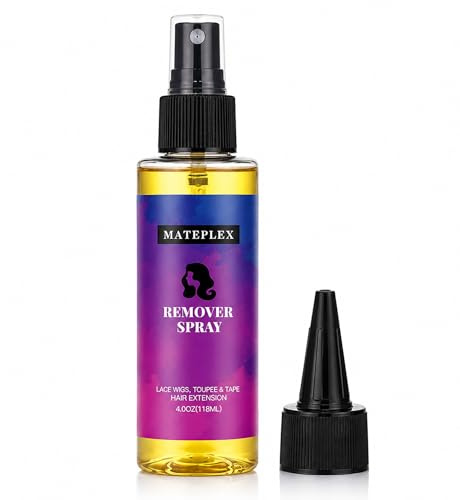 Tape Extensions Remover 118ml - Lace Glue Remover for Lace Front Wig, Hair Tape Remover Spray for Toupee & Hair Extensions, Quick Adhesive Clean-Up for Wig Reinstall
