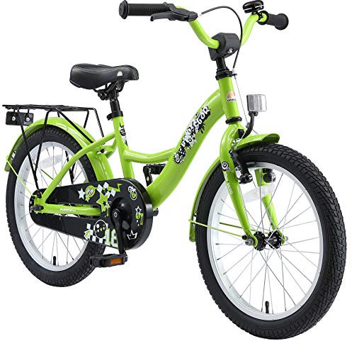 BIKESTAR Kinderfahrrad für Jungen ab 5 Jahre | 18 Zoll Kinderrad Classic | Fahrrad für Kinder Grün | Risikofrei Testen
