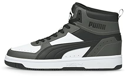 PUMA Unisex Rebound Joy Sneaker, Grå - Mörk skugga Puma svart Puma vit - 40.5 EU