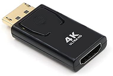 EasyULT DP zu HDMI Adapter, 4K DisplayPort zu HDMI Adapter mit Audioübertragung und Gute Qualität Auflösung
