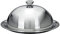 Ciotola con piatto in acciaio inox – Ø 30 cm – Campana per formaggio con piatto da portata, campana da portata