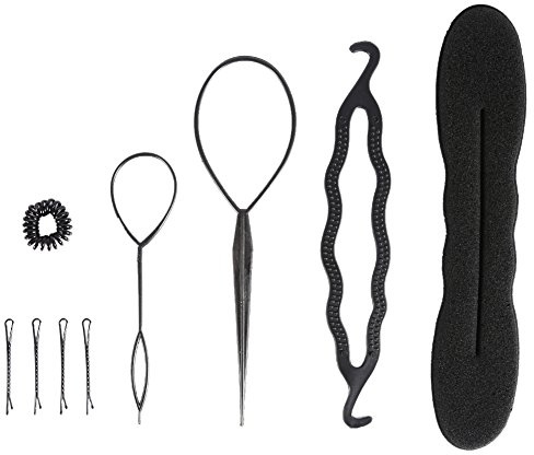 Strumenti per Acconciature, Strumento Intrecciare i Capelli Set Kit di Attrezzi Treccia a Spirale Laccio Fermacapelli Matrimoni Appuntamenti o Feste DIY Moda da Donna Ragazza Signora Lunghi 9 Pezzi