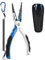 J&D Fishing Pliers, Aluminum Alloy Fishing Pliers Multi-Functional Lightweight Multi-Functional Lightweight, Blue