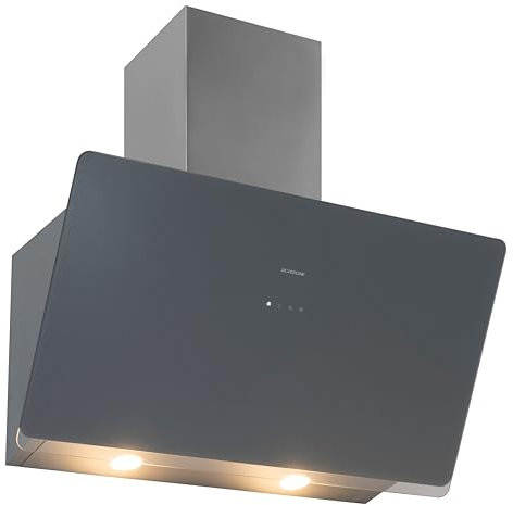 Cappa a parete Nera Silverline 3457.9.733.02, Soho Nero 90 cm, Capacità 648 m3, 3 velocità, controllo touch, rumorosità max 63 db(A), illuminazione a LED 2x3W