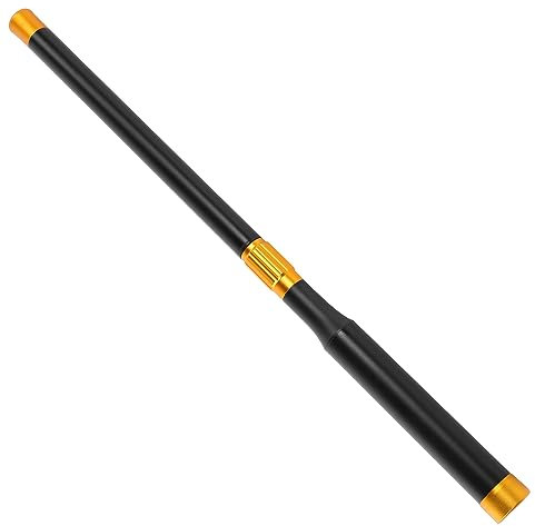shenruifa Billard-Queue-Verlängerung, Aluminium-Teleskopstange, Dehnbares Snooker-Zubehör Spieler Aller Spielstärken, Tragbares, Leichtes Material (Gold+Schwarz)