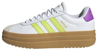 Adidas Women's VL Court Bold, White/White/White, 6
