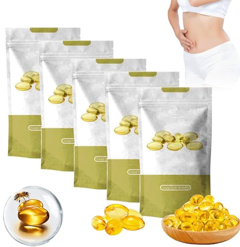 Tender Natural Capsules,Guruas Bee Venom Ginger Oil Capsules, Bee Toxin Ginger Oil Capsules, Firming Repair & Pink and Tender Natural Capsules (5pcs)