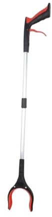 JYARZ Pinza para Palos Herramienta Grabber Reacher, Agarraderas Plegables Y Ligeras, Extensión De Brazo con Punta Magnética Pinzas Extensibles para Viejos(Rot)