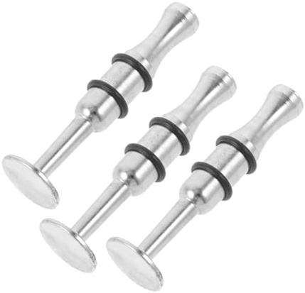 Warmhm 3 Stück Ansatztrainer für Trompete und Saxophon Metall Silber zur Mundkraft und Ansatzschulung für Musiker