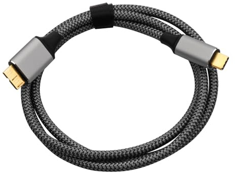 Shuade Cavo da MicroB a USB C per dischi rigidi da USB C a MicroB 5 Gbps per hard disk esterni unità esterna