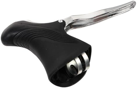Parliky Manetas de Freno para Bicicleta de Carretera Aleación de Aluminio Color Negro y Plateado Diseño Antideslizante y Ergonómico Accesorios de Freno Resistentes para Ciclismo Seguro