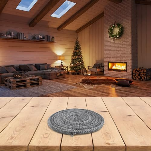 Guarnizione a corda per camino, per stufe a legna, migliora la tenuta e l'efficienza