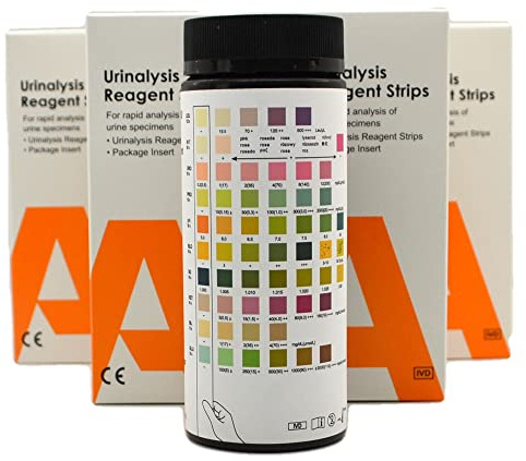 5 x 100 x 10 Parameter Urine Testing Strips Instant Dip-Test Urinalysis