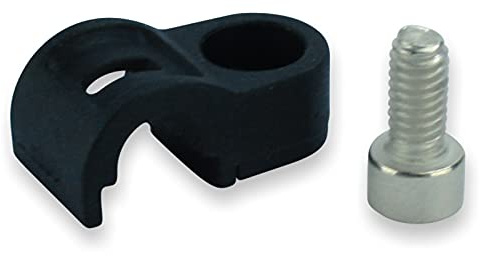 GreVeloro® Bremszug Halter Klammer + Schraube M4 Bremszughalter Bowdenzughalter Fahrrad Brems-Zug Führung Schaltzug