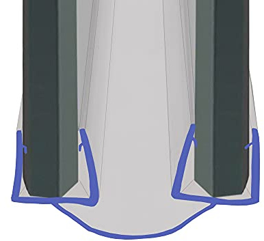 Shower Seal | for Bi Folding Doors & Shower Screens | Fits Into Channel | BIF092 (2 Metres)