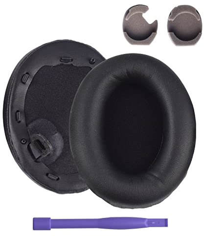 WH-1000XM4 Ear Cushions Replacement Noise Isolation Ear Pads Compatible with Sony WH1000XM4 Wireless Noise Canceling Over-Ear Headphones- Added Thickness & Plastic Stick