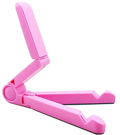 YIFEI2013-SHOP Support de Tablette de Bureau, Support de Tablette réglable Universel, Base de Support de Tablette Pliable Portable for 4,7-12,9 Smartphones et tablettes (Color : Pink)