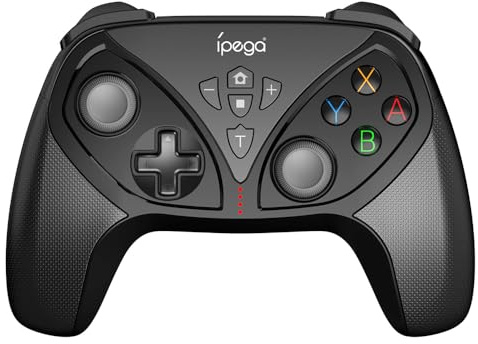 LiLiTok Kabellos Gamepad für Switch/PS3/PC/Android Mobile Bluetooth-Grip Gampad Gaming-Zubehör Controller Schwarz