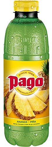 Jus d'Ananas PAGO, Pur Fruit Pressé 100%, 75cl - Saveur Exotique Naturelle - Boisson Rafraîchissante et Fruitée - Idéal pour l'Été - Le Lot De 4