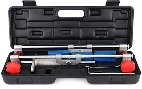 CCBFLA Door Lock Mortiser Fitting Jig Mortice Kit, 3 Cutters Door Lock Mortiser Fitting Jig Mortice Kit with Wrench Home Improvement Tool