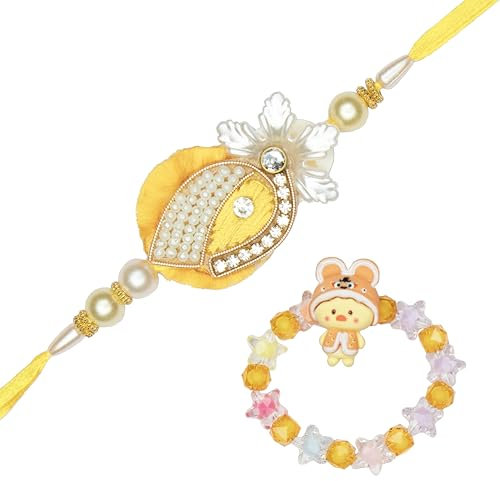Set of 2 Rakhi for Brother Thread Bhaidooj Tikka for Bhai Bhabhi Bhaiya and Bhatiji veera Deepawali Rakhi Set Dora Bracelet Kalwa with gift Pack for Brother Sister Indian Traditional Diwali Festival