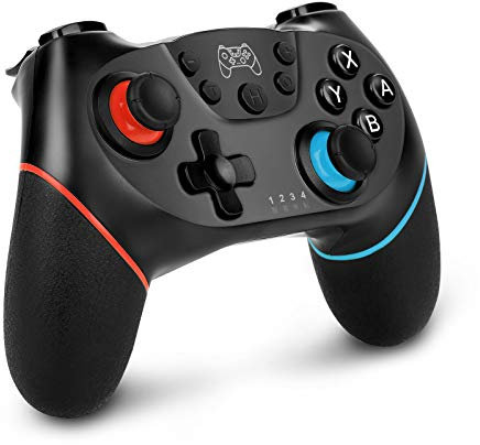 Sendowtek Manette Switch/Switch 2, Sans Fil Rechargeable Bluetooth Télécommande Manette De Jeu pour PC