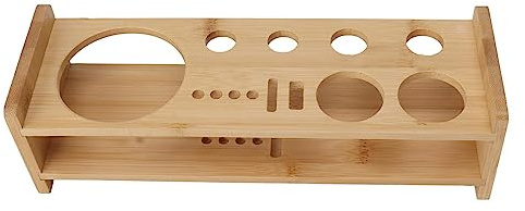HAOHIZE Barman kit soporte, coctelera set soporte para los amantes del cóctel Bartending Herramientas gran capacidad madera herramienta barman almacenamiento titular para bar hogar