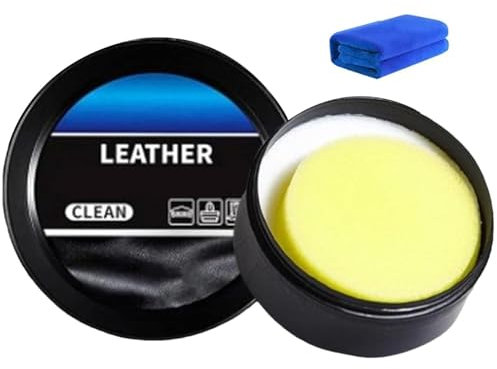 Pasta detergente per la cura della pelle 'auto, balsamo detergente per pelle, balsamo per scarpe, crema per la cura, delicata per borse, portafogli, scarpe, cinture