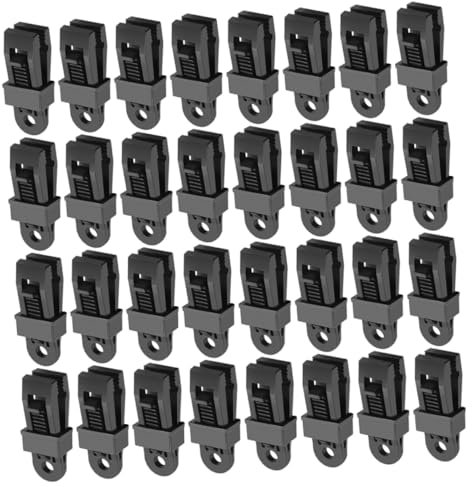 NAMOARLY 30piezas Gancho para Tienda De Campaña De Fijadores Resistentes Al Viento para Carpas Sujetadores para Camping Cuerda y Hebilla para Exteriores