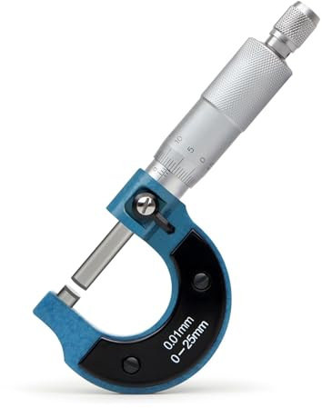 Micrómetros exteriores de 0-25 mm y 0,01 mm, herramienta de medición, escala, calibrador mecánico, micrómetro de precisión Para una medición precisa