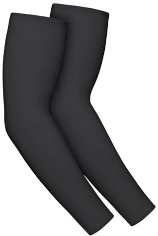 Mangas para Brazos Mujer Hombre, Negro Calentadores de Brazos, Mangas Termicas para Brazos Invierno, Mangas Brazos, Manga de Brazo Invierno para Hombres Mujeres Correr, Ciclismo, Voleibol, Golf (M)