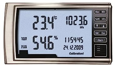 Stazione Meteo Professionale, 622 Termoigrometro Digitale Barometro Termometro E Misuratore Pressione Atmosferica Stanza Meteorologica